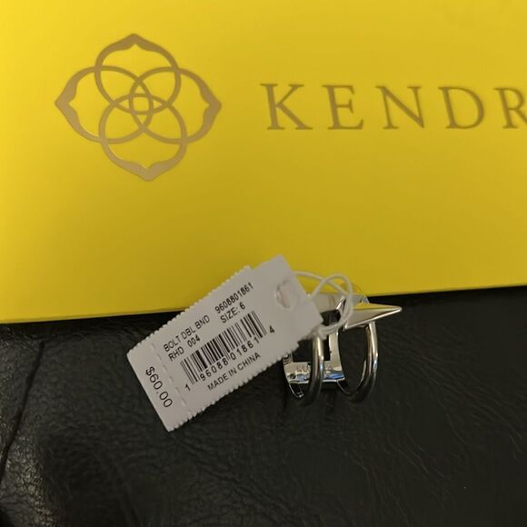 MWT Kendra Scott Lightning bolt double band ring 6 - Picture 5 of 8